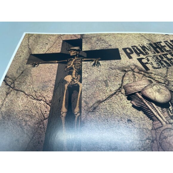 LE GM Harley Davidson motorcycle print artwork signed 3/50 skull 16x12" READ - Picture 4 of 6